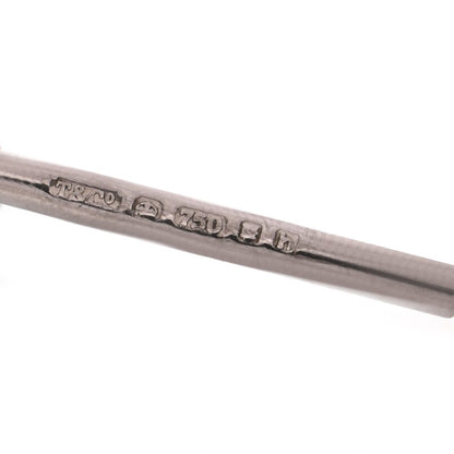 Tiffany & Co pearl drop earrings in white gold.