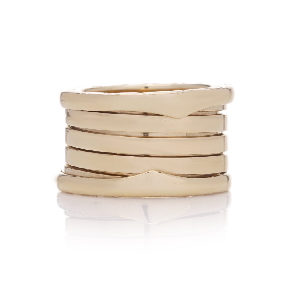 Vintage Bvlgari B Zero 18ct Yellow Gold Band Ring