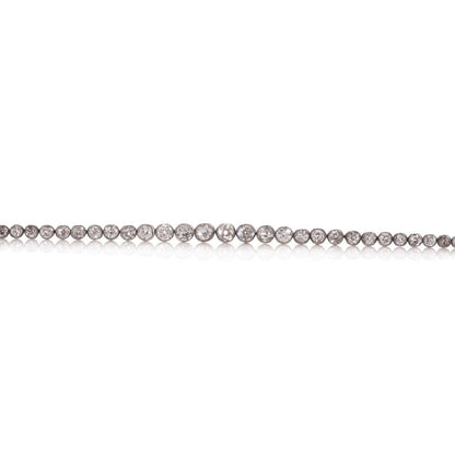 Victorian diamond bracelet set in rose gold and silver