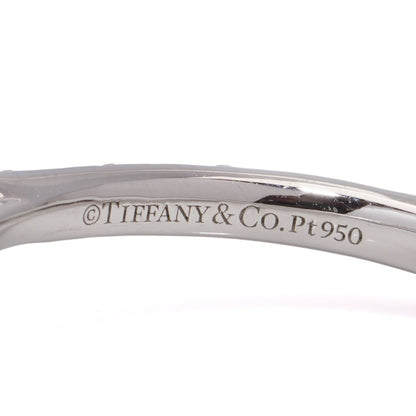 Tiffany & Co ladies emerald and diamond ring in platinum.