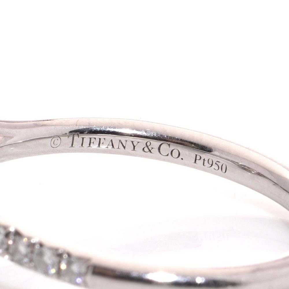 Tiffany & Co platinum diamond halo ring.