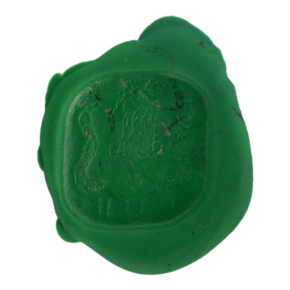 18th Century Signet Ring In Copper With 15 Carat Yellow Gold Inlay