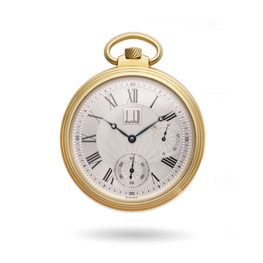 Dunhill Centenary Limited Edition 18ct Yellow Gold Pocket Watch, 15/25 Made in Switzerland, Circa 2000