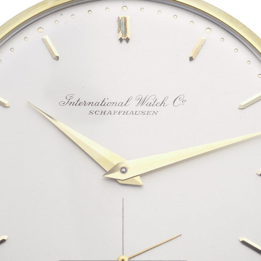 Vintage International Watch Company IWC 18ct Yellow Gold Open Face Extra Slim Dress Pocket Watch