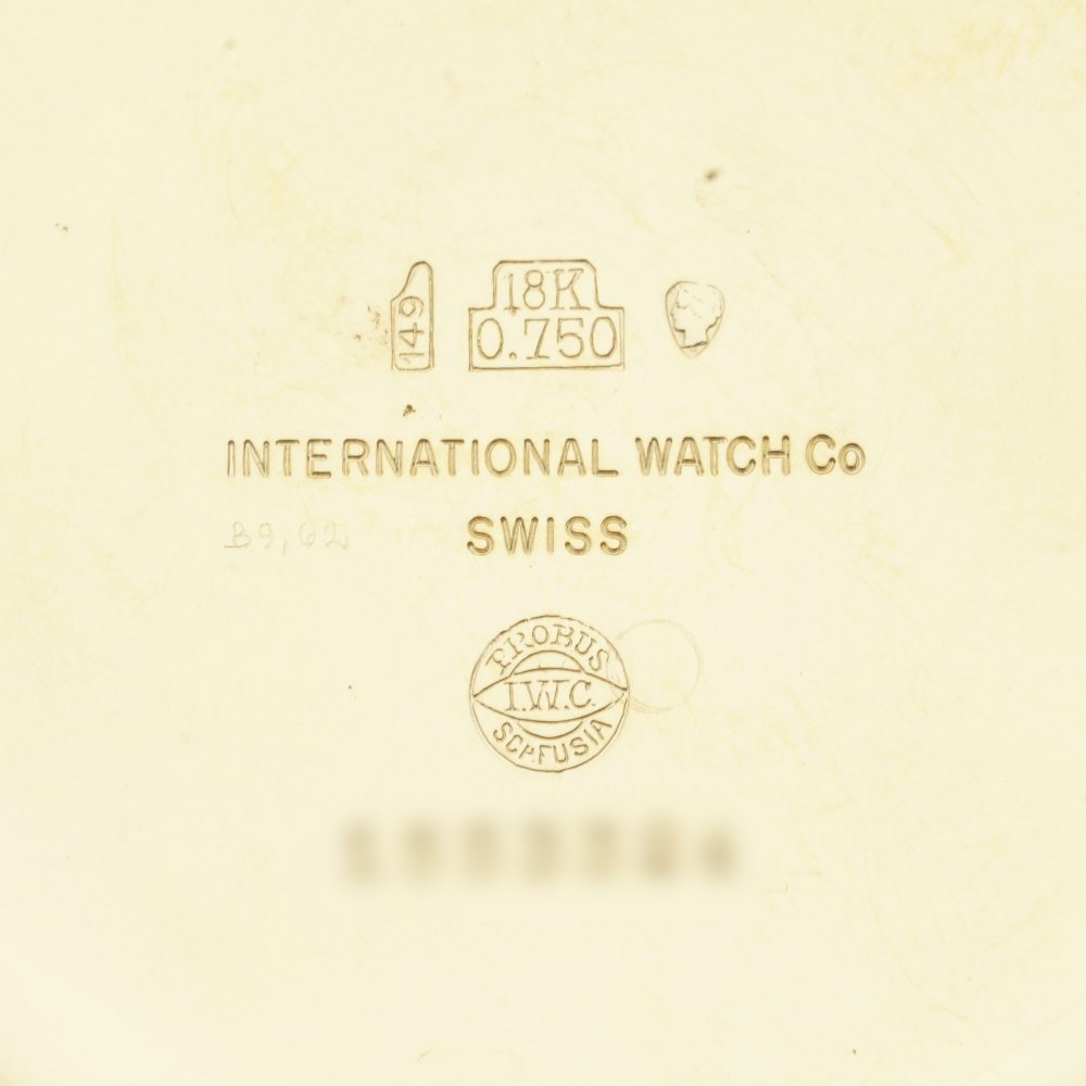 Vintage International Watch Company IWC 18ct Yellow Gold Open Face Extra Slim Dress Pocket Watch. Made in Switzerland, Circa 1960's