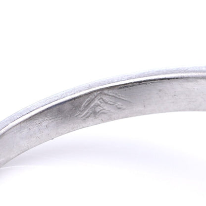 Sapphire and diamond ring in platinum.