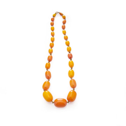 Baltic amber bead necklace.