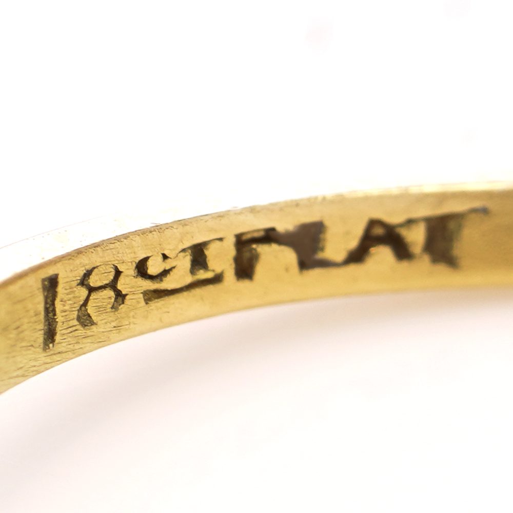 hallmarks antique ring