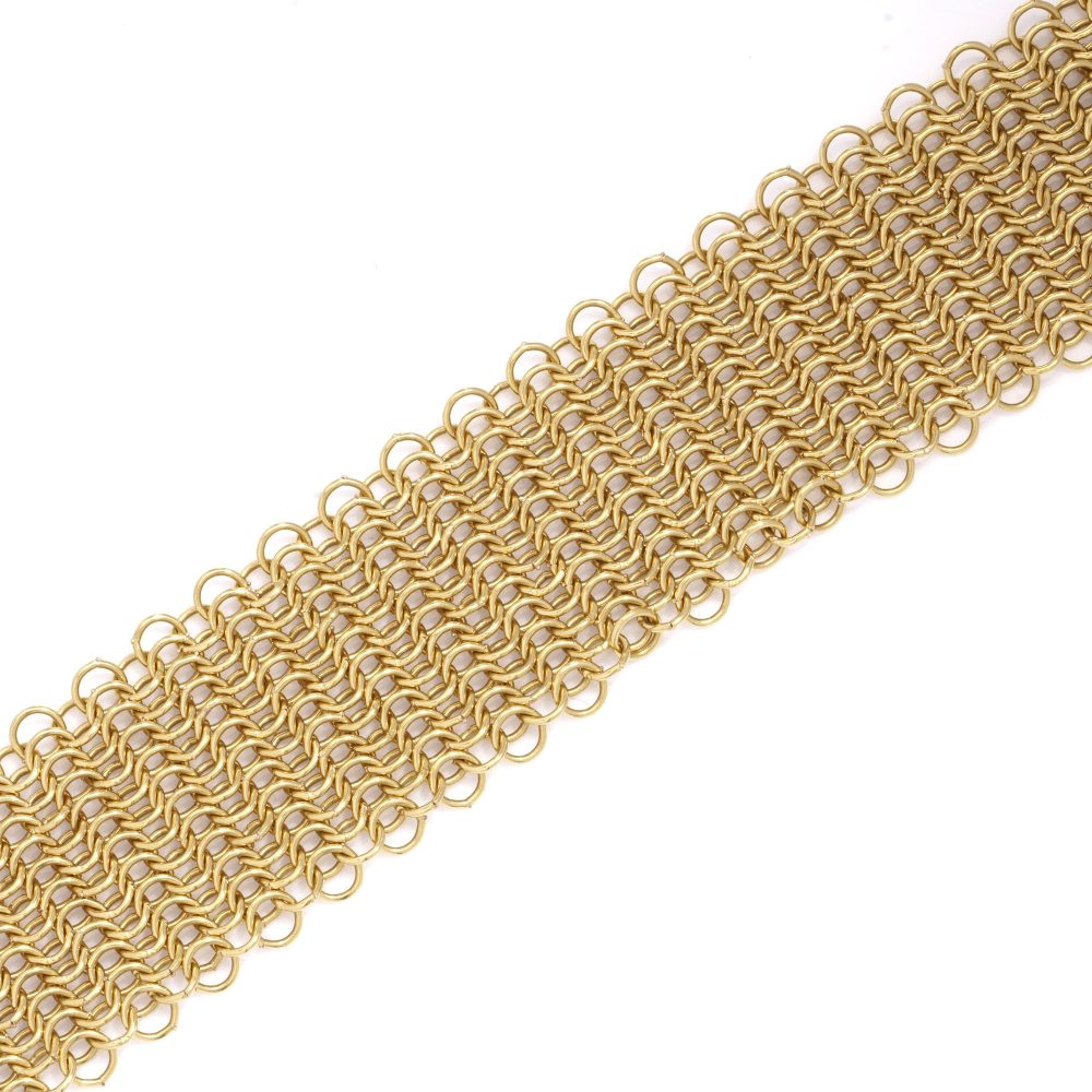 Tiffany & Co. gold multi-strand mesh bracelet.
