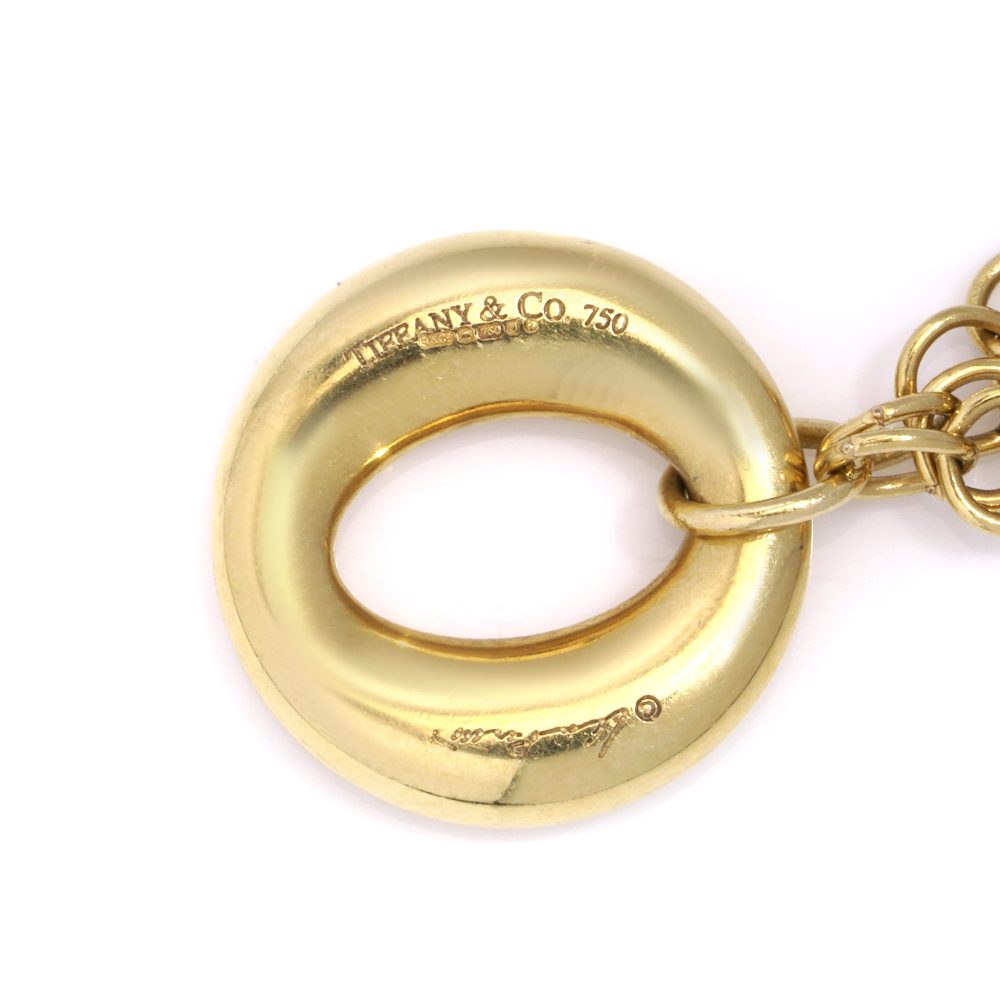 Tiffany & Co. gold multi-strand mesh bracelet.