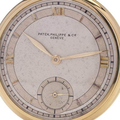 Art Deco Patek Philippe 18ct Yellow Gold Open Face Pocket Watch