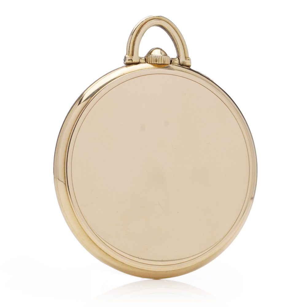 Art Deco Patek Philippe 18ct Yellow Gold Open Face Pocket Watch