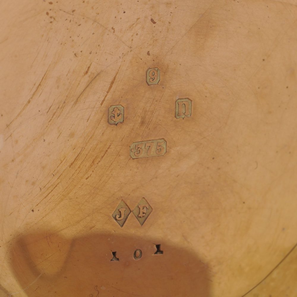 Antique 9ct Rose Gold Half Hunter Pocket Watch