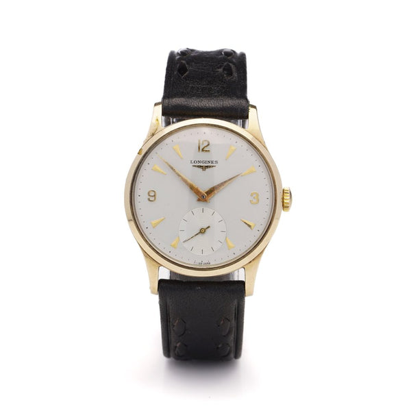 Vintage 1960s Longines Yellow Gold Manual Winding Watch