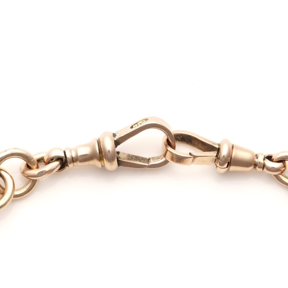 Antique Albert Chain necklace in 9 carat gold