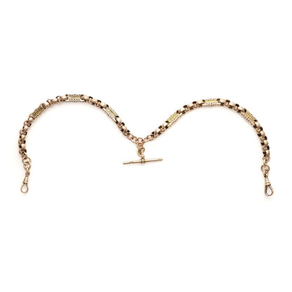 Antique Albert Chain necklace in 9 carat gold