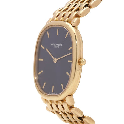 Patek Philippe Ellipse gold watch.