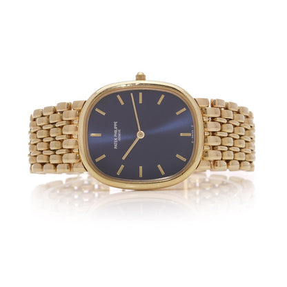 Patek Philippe Ellipse gold watch.
