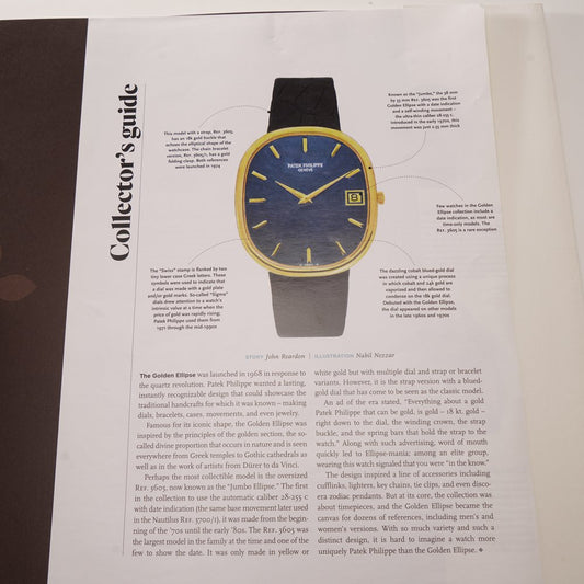 Patek Philippe Ellipse gold watch.