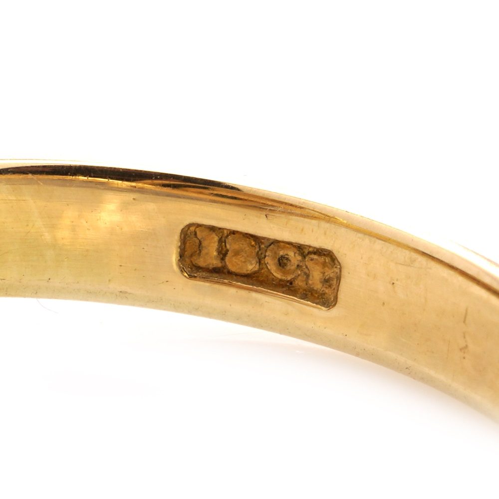 Victorian diamond and ruby head snake gold ring.