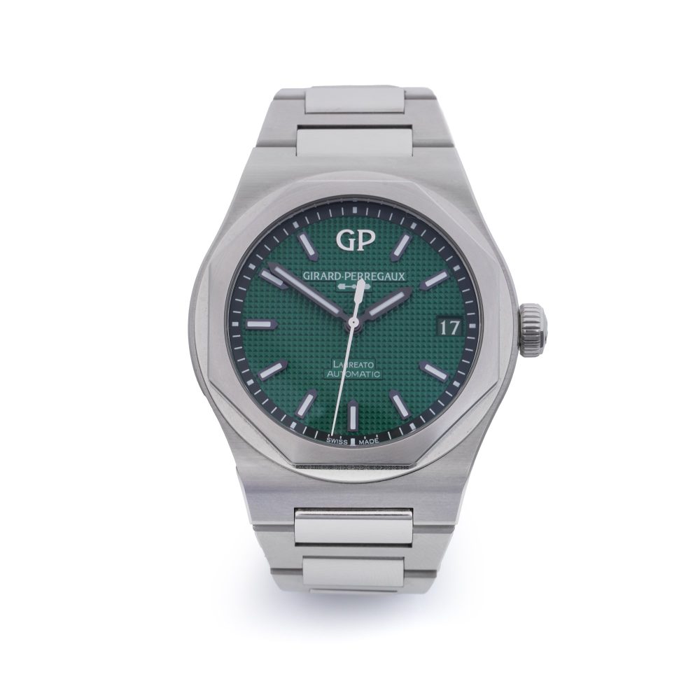 Girard-Perregaux stainless steel men's wristwatch.