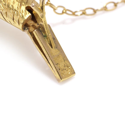 Antique Swedish gold bracelet with a ruby and diamonds.