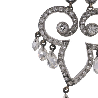 Antique gold bar brooch and pendant set with ruby and diamonds. Circa 1900's.