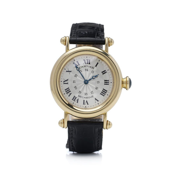 Cartier Diabolo gold men's wristwatch.