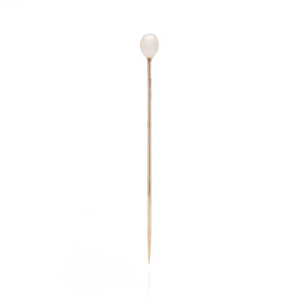 Tiffany & Co 14 Carat Gold Natural Pearl Stick Pin