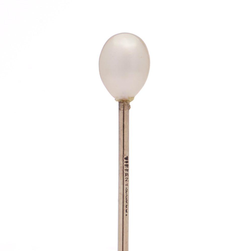 Tiffany & Co 14 Carat Gold Natural Pearl Stick Pin