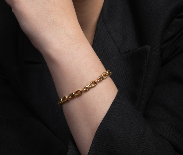 Vintage George L'Enfant 18ct Gold Bracelet