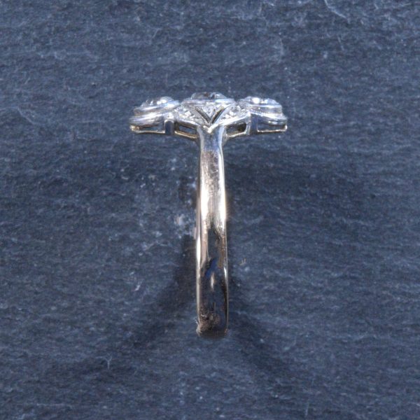 Antique Art Deco Diamond Dress Ring in 18ct gold and Platinum