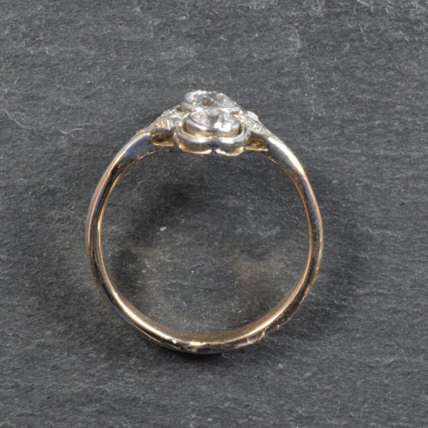 Antique Art Deco Diamond Dress Ring in 18ct gold and Platinum