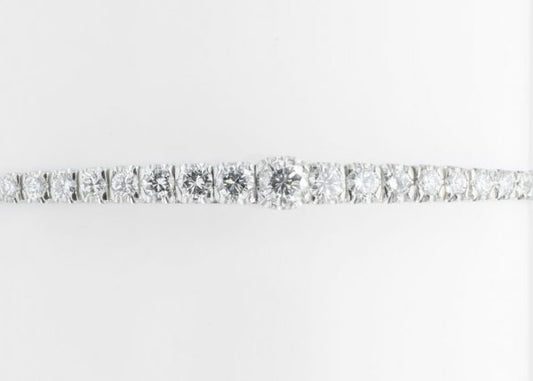 Diamond 1.50ct White Gold Bangle Bracelet