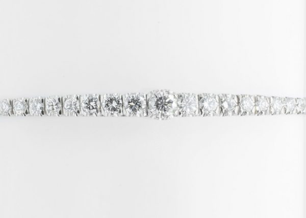 Diamond 1.50ct White Gold Bangle Bracelet