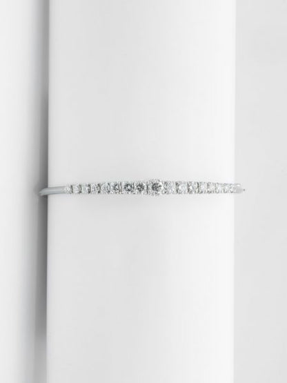 Diamond 1.50ct White Gold Bangle Bracelet