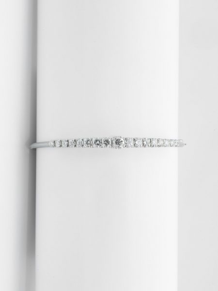 Diamond 1.50ct White Gold Bangle Bracelet