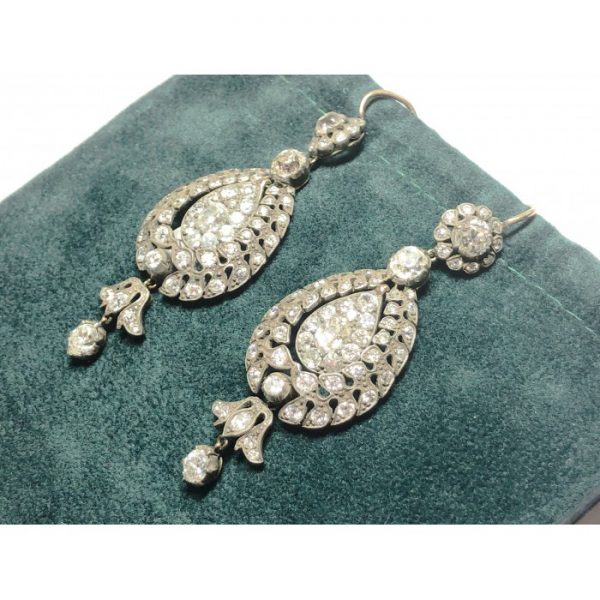 Diamond Drop Earrings