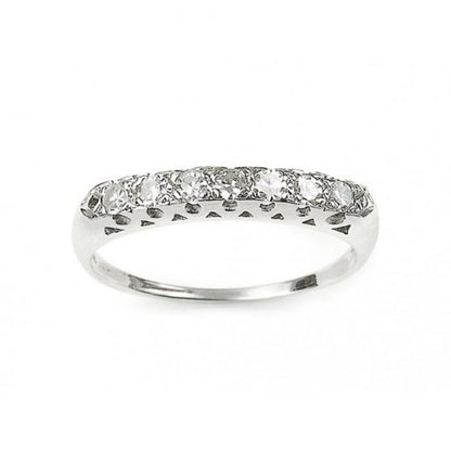Diamond Half Eternity Platinum Ring