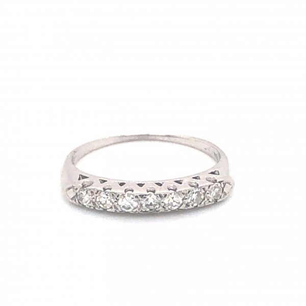 Diamond Half Eternity Platinum Ring
