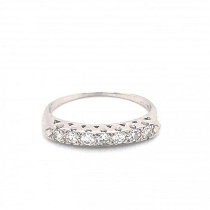 Diamond Half Eternity Platinum Ring
