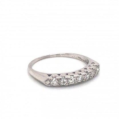Diamond Half Eternity Platinum Ring