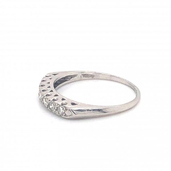 Diamond Half Eternity Platinum Ring