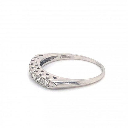 Diamond Half Eternity Platinum Ring