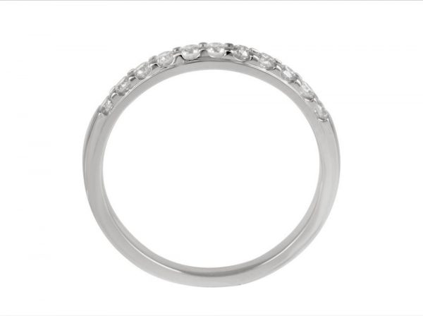 Diamond Half Eternity Wedding Band Ring, 0.29cts, 18ct White Gold