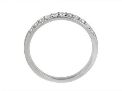Diamond Half Eternity Wedding Band Ring, 0.29cts, 18ct White Gold