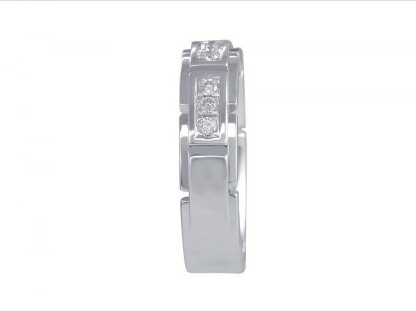 Diamond Set Half Eternity Ring, 0.18cts, 18ct White Gold