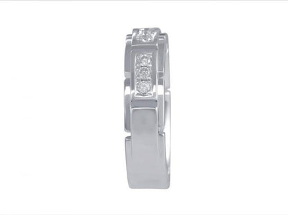 Diamond Set Half Eternity Ring, 0.18cts, 18ct White Gold
