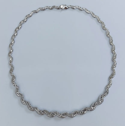 Diamond Wave Collar Necklace, 4 carats
