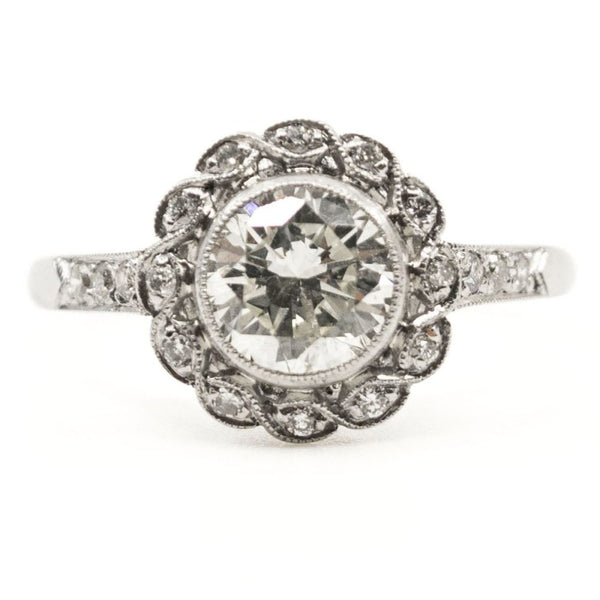 Diamond and Platinum Cluster Ring 1